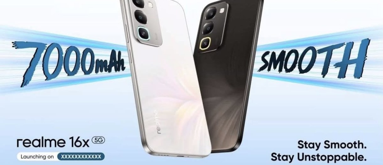 Realme 16x نسخه هند با باتری غول‌پیکر ۷۰۰۰ میلی‌آمپری به زودی عرضه می‌شود