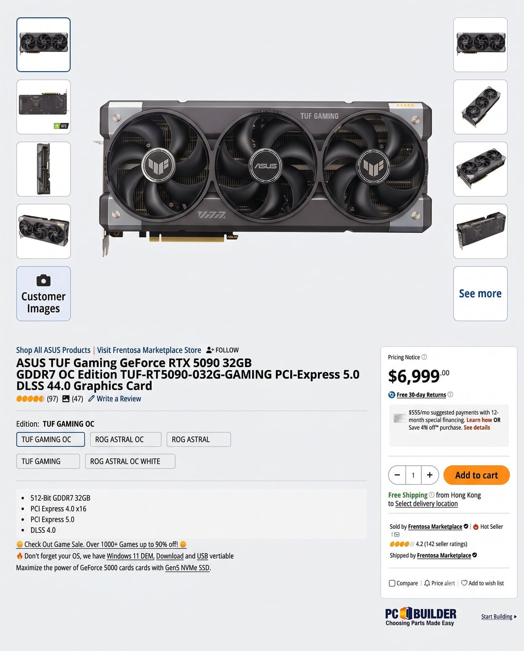 کارت گرافیک RTX 5090