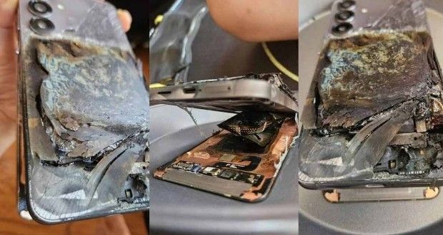 آتش‌گرفتن گلکسی S25 پلاس هنگام شارژ در چین؛ سامسونگ تقصیر را گردن مالک انداخت