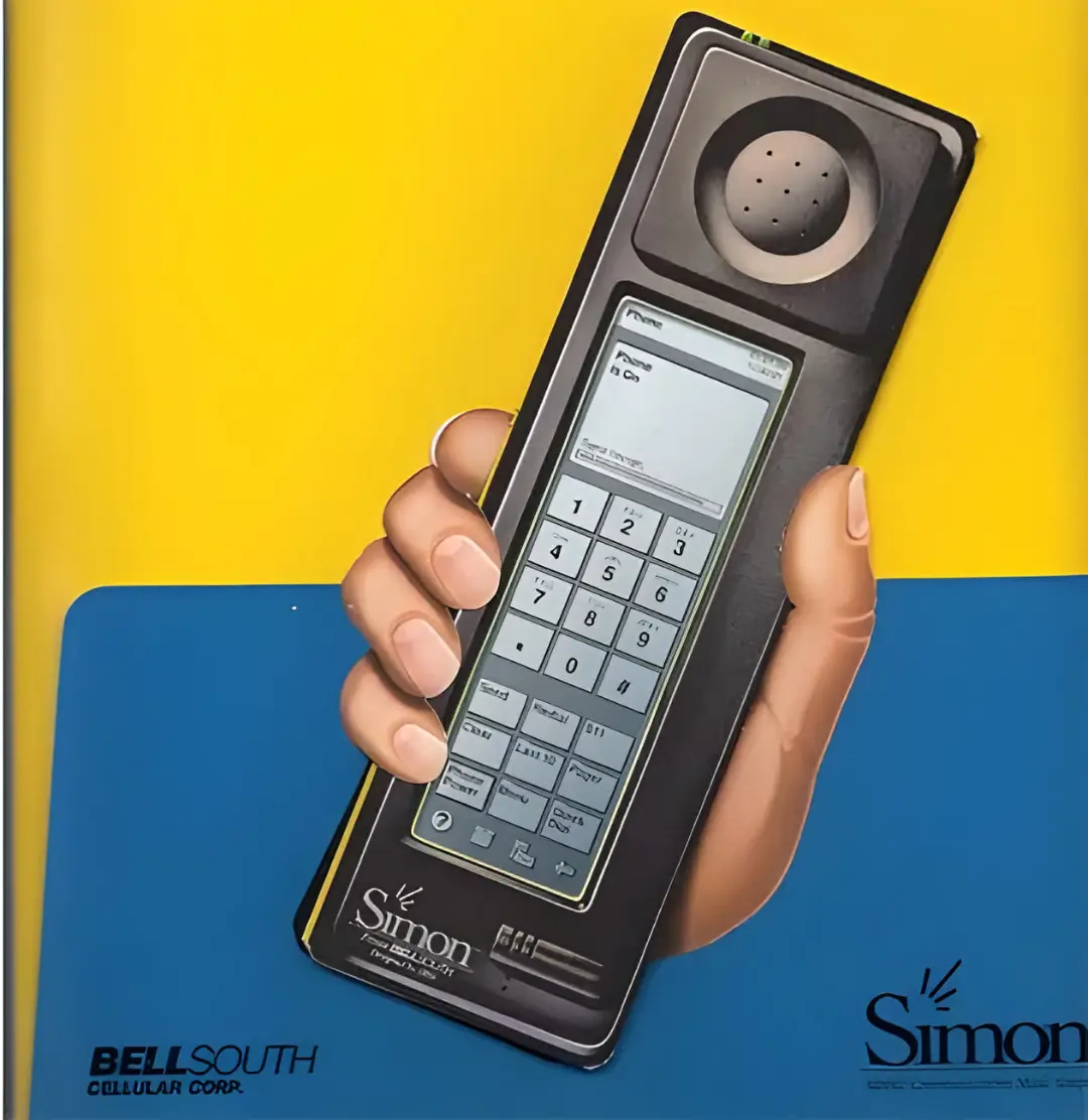 نمای نزدیک از گوشی IBM Simon