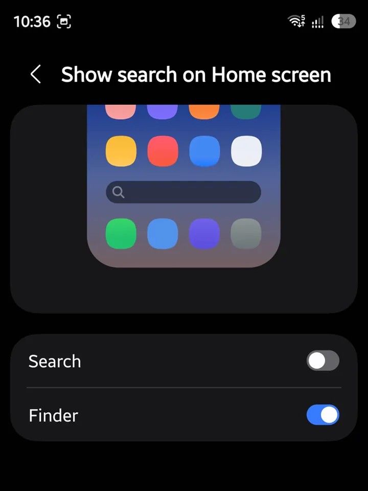 ثبت اثر انگشت در One UI 9.5