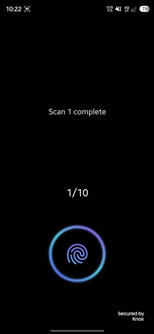 رابط جدید ثبت اثر انگشت در One UI 9.5