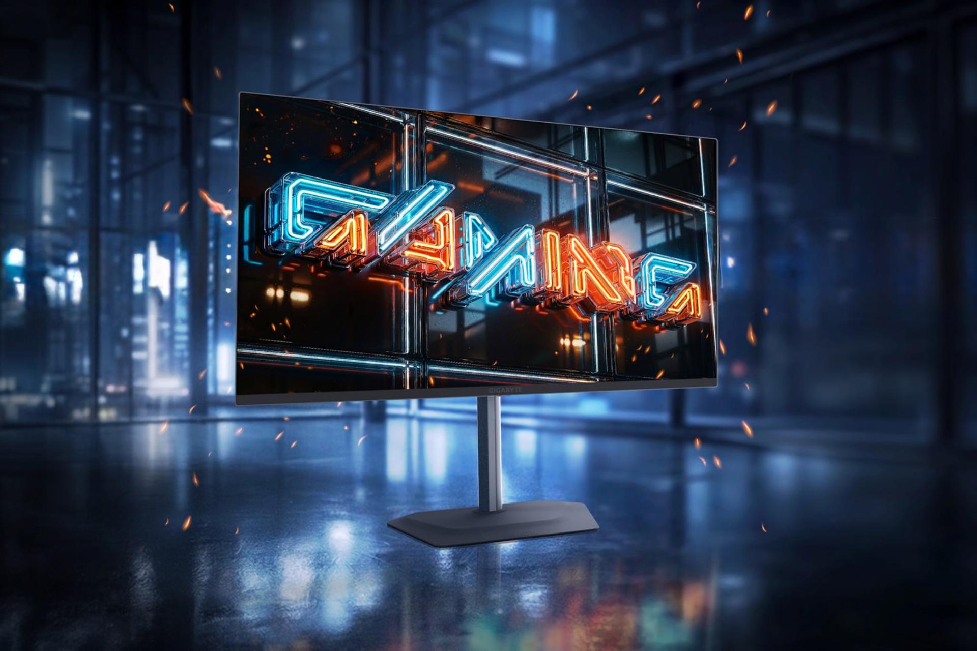 برند گیگابایت یک مانیتور پیشرفته 4K QD-OLED با نرخ نوسازی ۲۴۰ هرتز معرفی کرد