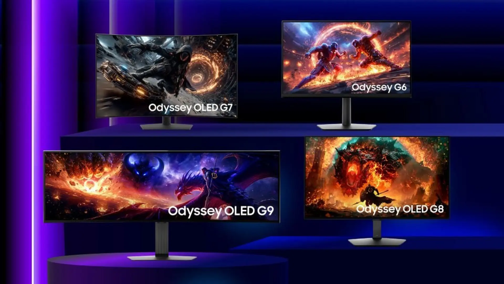 مجموعه مانیتورهای گیمینگ سامسونگ سری Odyssey OLED