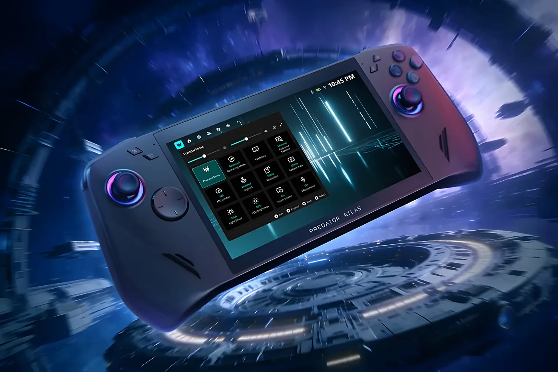 کنسول بازی دستی ایسر Predator Atlas 7 با نمایشگر روشن