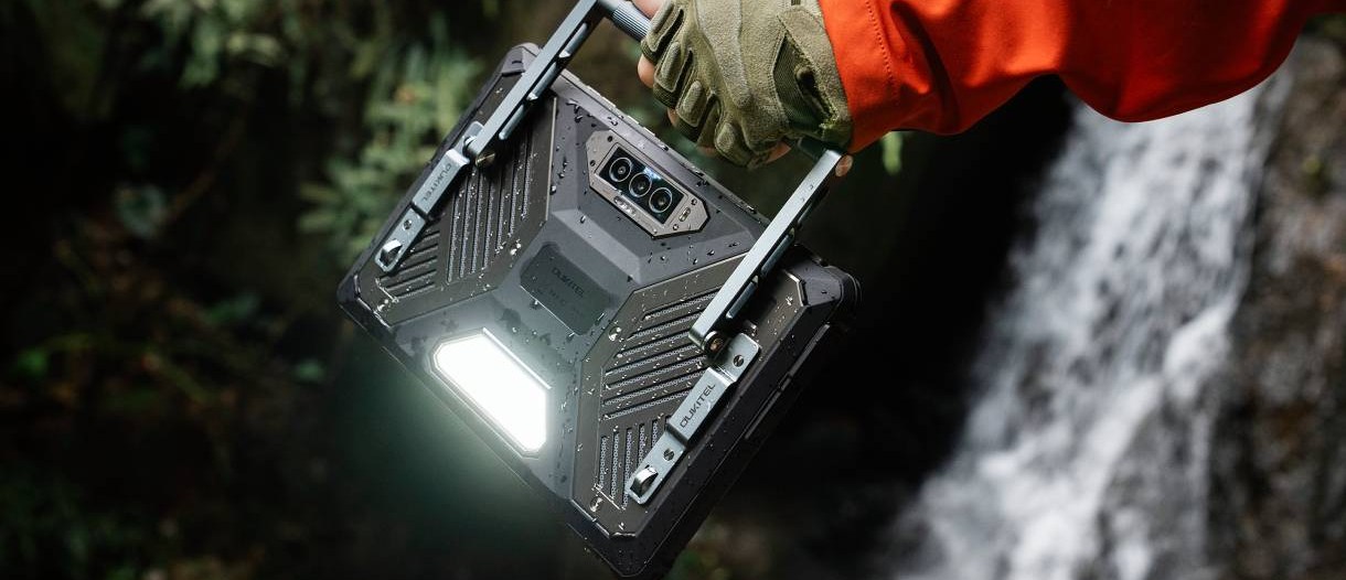 Oukitel has a rugged industrial tablet, a laptop with a solar panel and home solar batteries