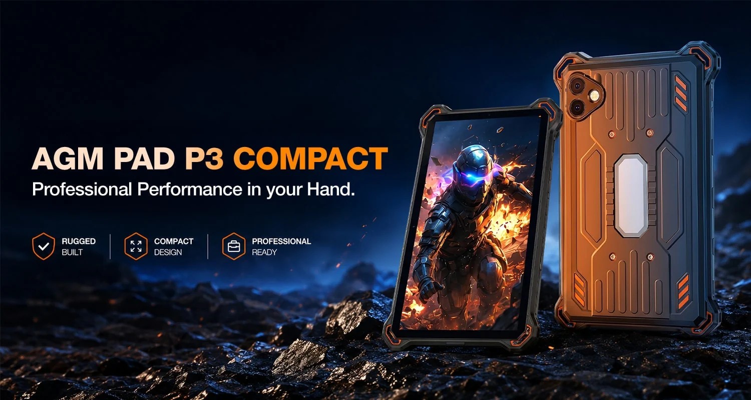 تبلت جان سخت AGM PAD P3 Compact در نمایشگاه ایفا ۲۰۲۶