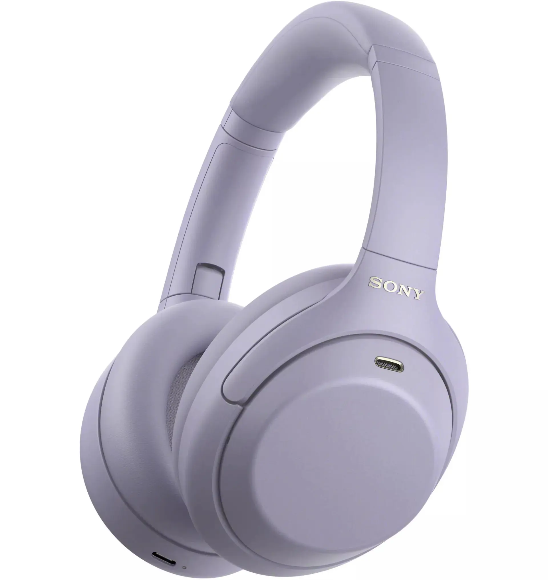 نمای دیگر هدفون بیسیم سونی WH-1000XM4C با رنگ بنفش روشن