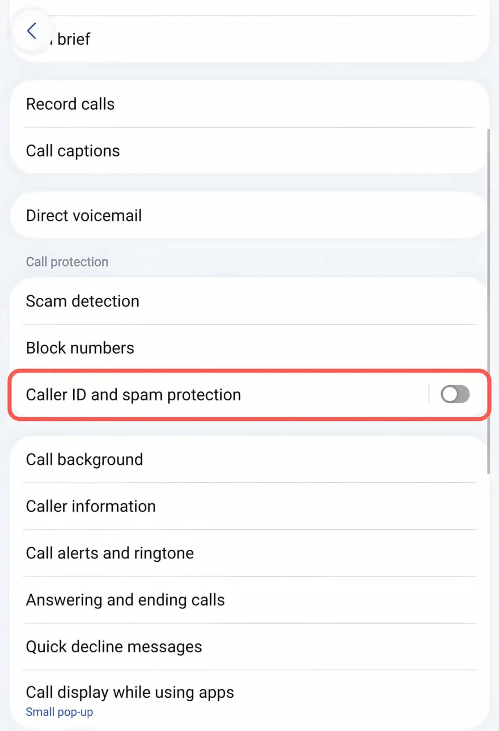 تنظیمات Call Assist و تشخیص اسپم در گوشی پیکسل