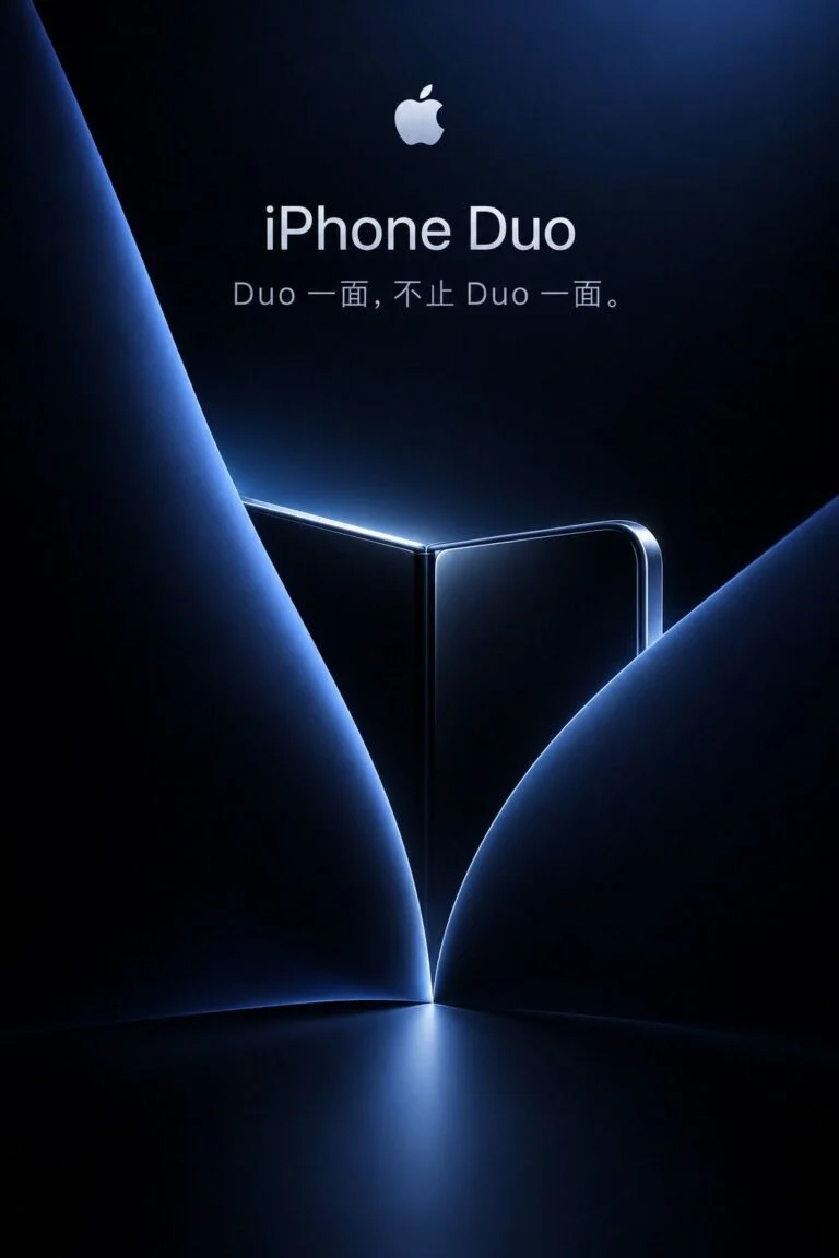 طراحی احتمالی آیفون تاشو iPhone Duo اپل