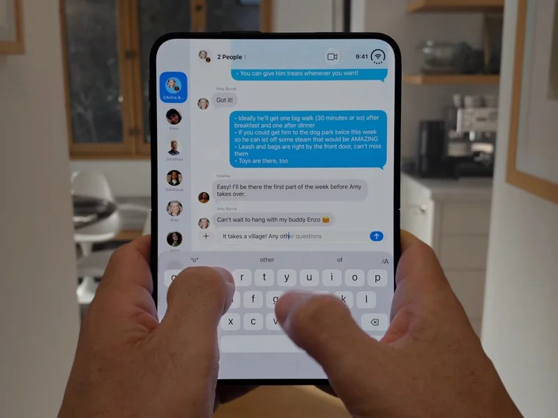 آیفون Duo تاشو اپل با نمایشگر نانو تکسچر