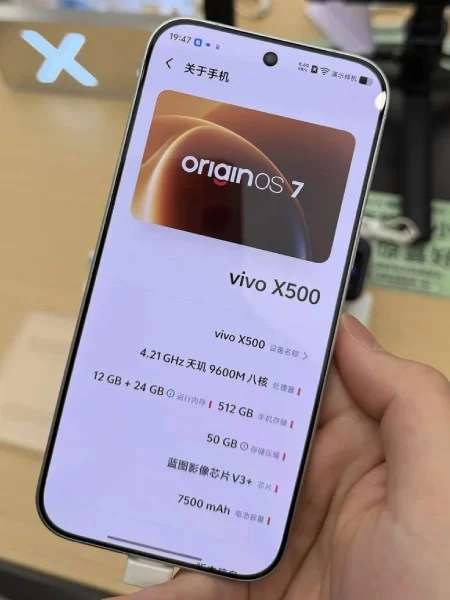 تصویر واقعی ویوو X500 لو رفت؛ پرچمدار جدید با تراشه Dimensity 9600M از راه میرسد