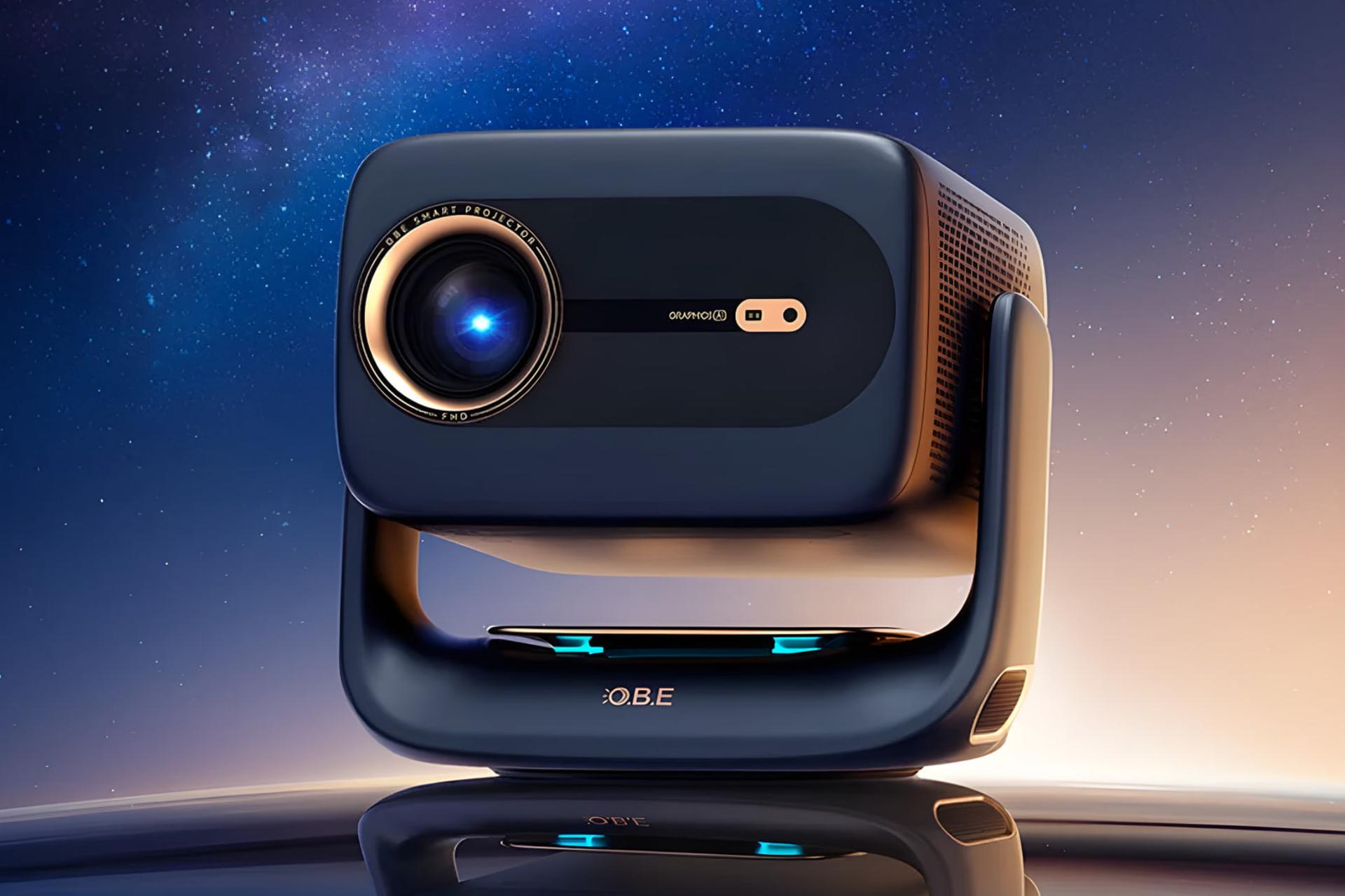 پروژکتور خانگی OBE R3 Ultra Max با پایه چرخان ۳۶۰ درجه و روشنایی ۱۸۰۰ لومن معرفی شد