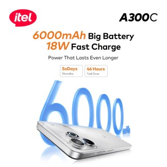 باتری 6000 میلی‌آمپری آیتل A300C با شارژ 18 وات